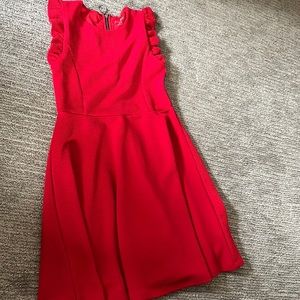 girls red dress